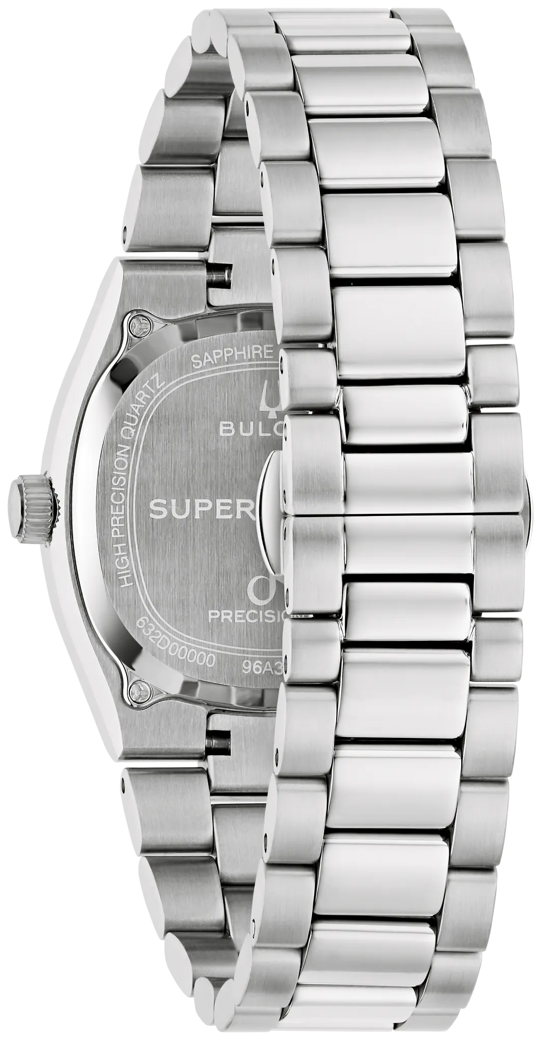 BULOVA 96A344 SUPER SEVILLE MAGNESITE WHITE DIAL STAINLESS STEEL WATCH