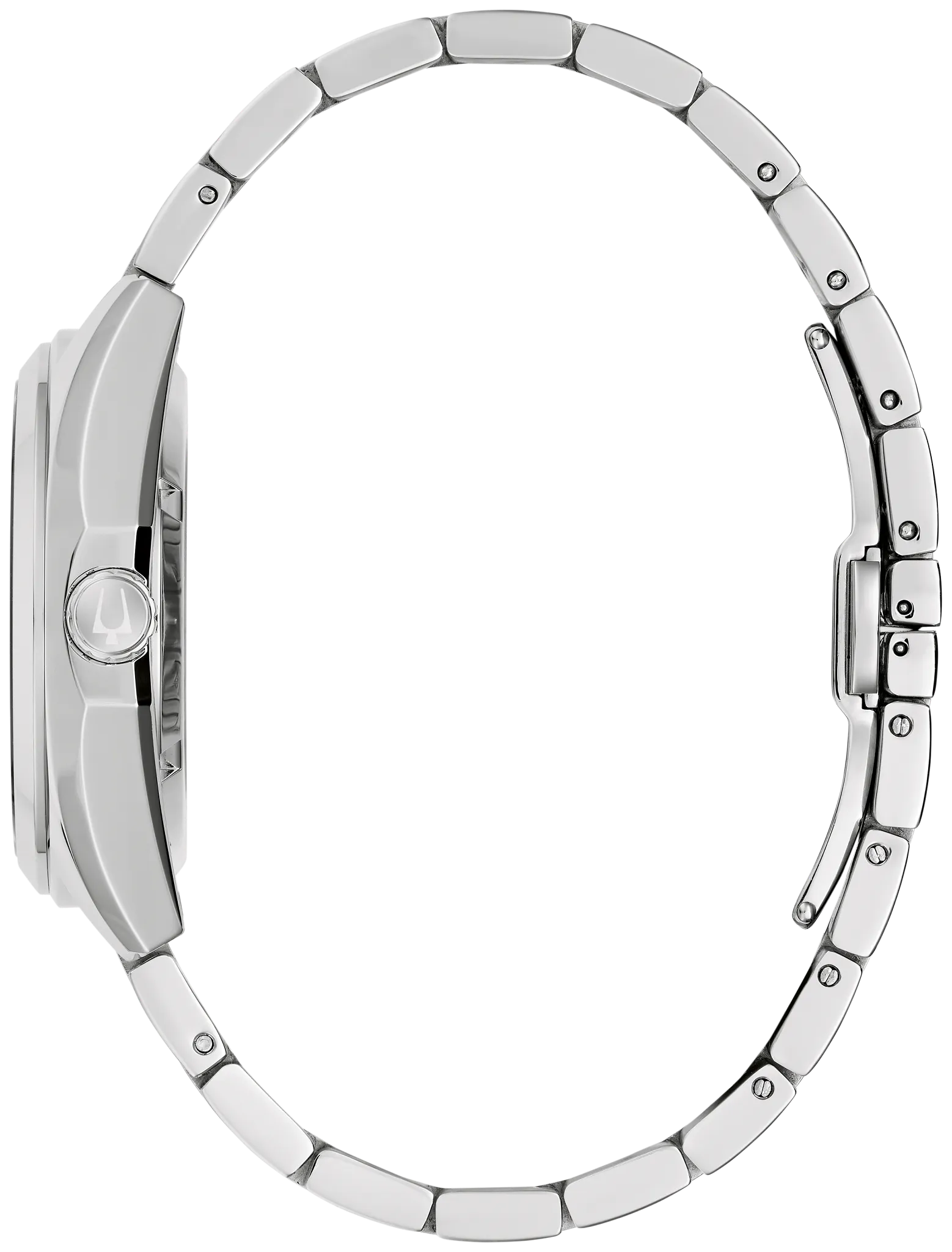 BULOVA 96A345 SURVEYOR SILVER DIAL STAINLESS STEEL AUTOMATIC WATCH