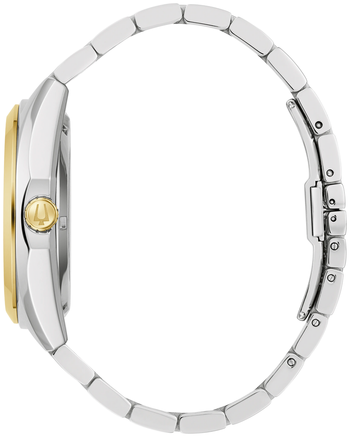 BULOVA 98A284 SURVEYOR TWO TONE STAINLESS STEEL SILVER DIAL AUTOMATIC WATCH