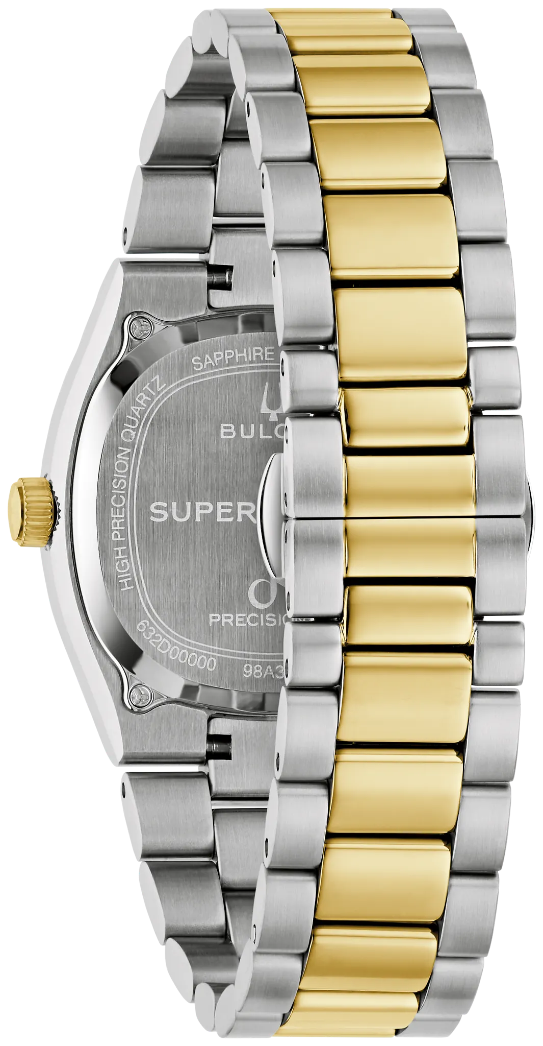 BULOVA 98A337 SUPER SEVILLE SODALITE BLUE DIAL TWO TONE STAINLESS STEEL WATCH