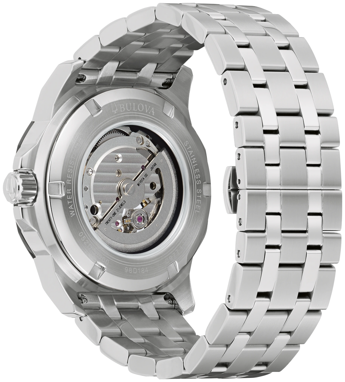BULOVA 98D184 MARC ANTHONY MARINE STAR BLUE DIAL AUTOMATIC MEN'S WATCH