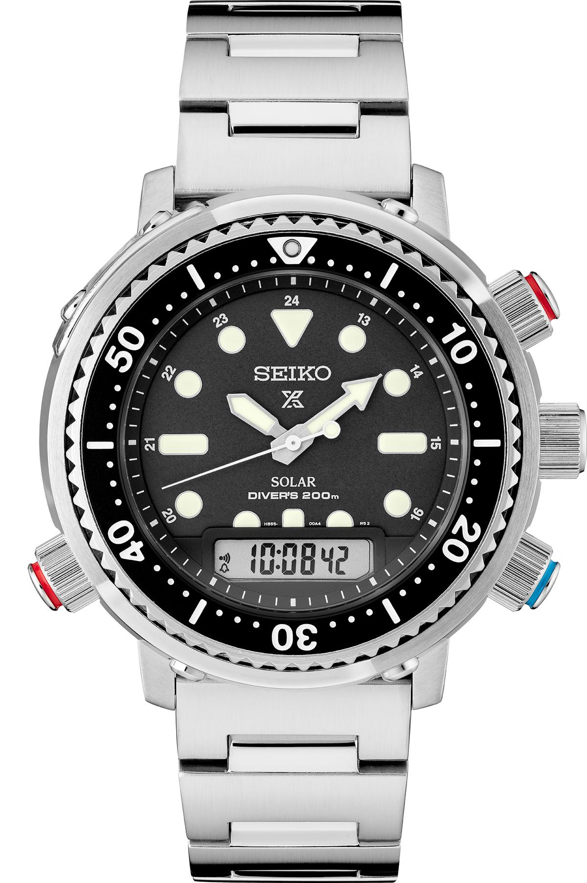 Seiko SNJ033 Prospex Solar Analog-Digital Diver's Men's Watch