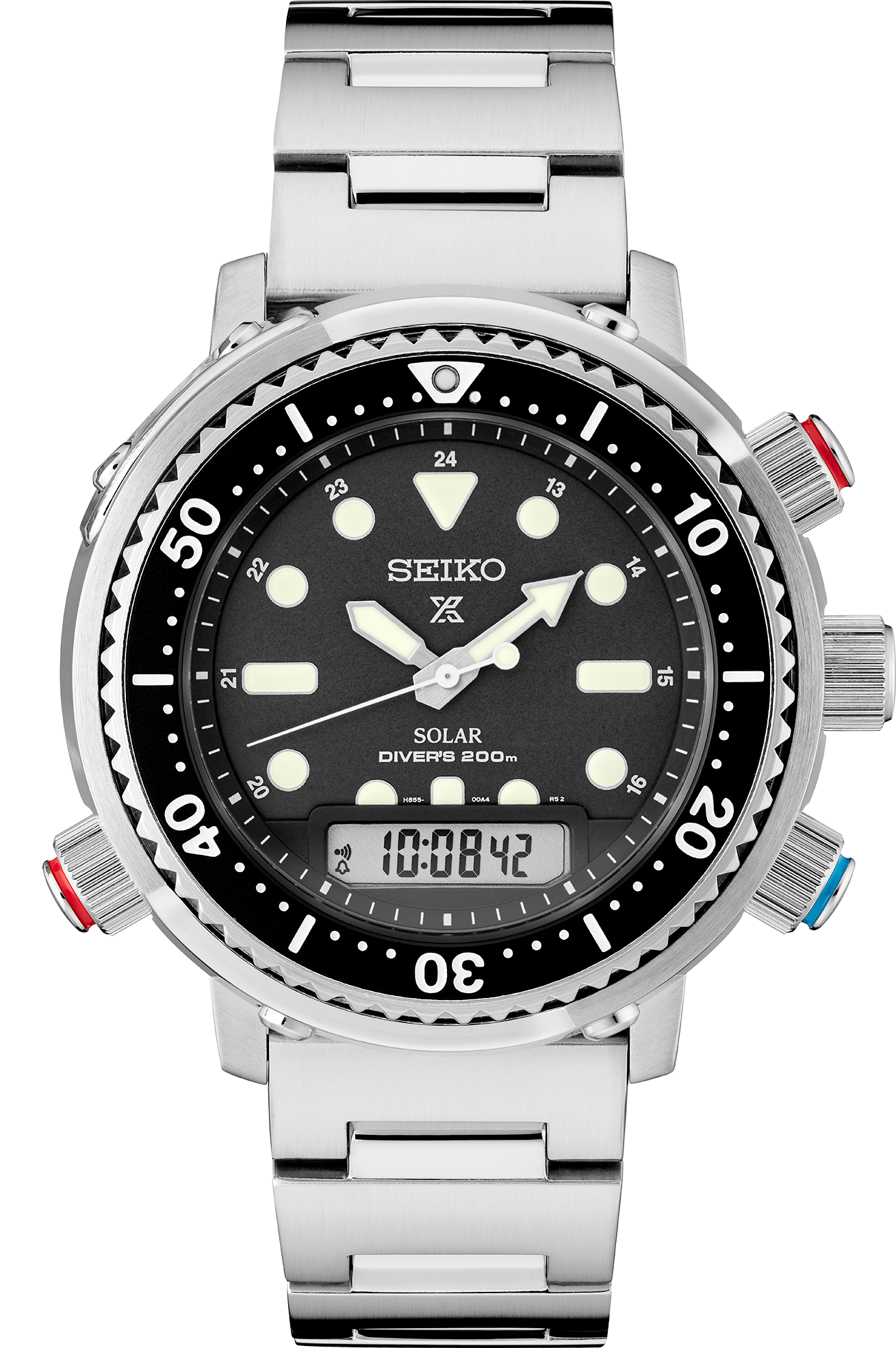 Seiko SNJ033 Prospex Solar Analog-Digital Diver's Men's Watch