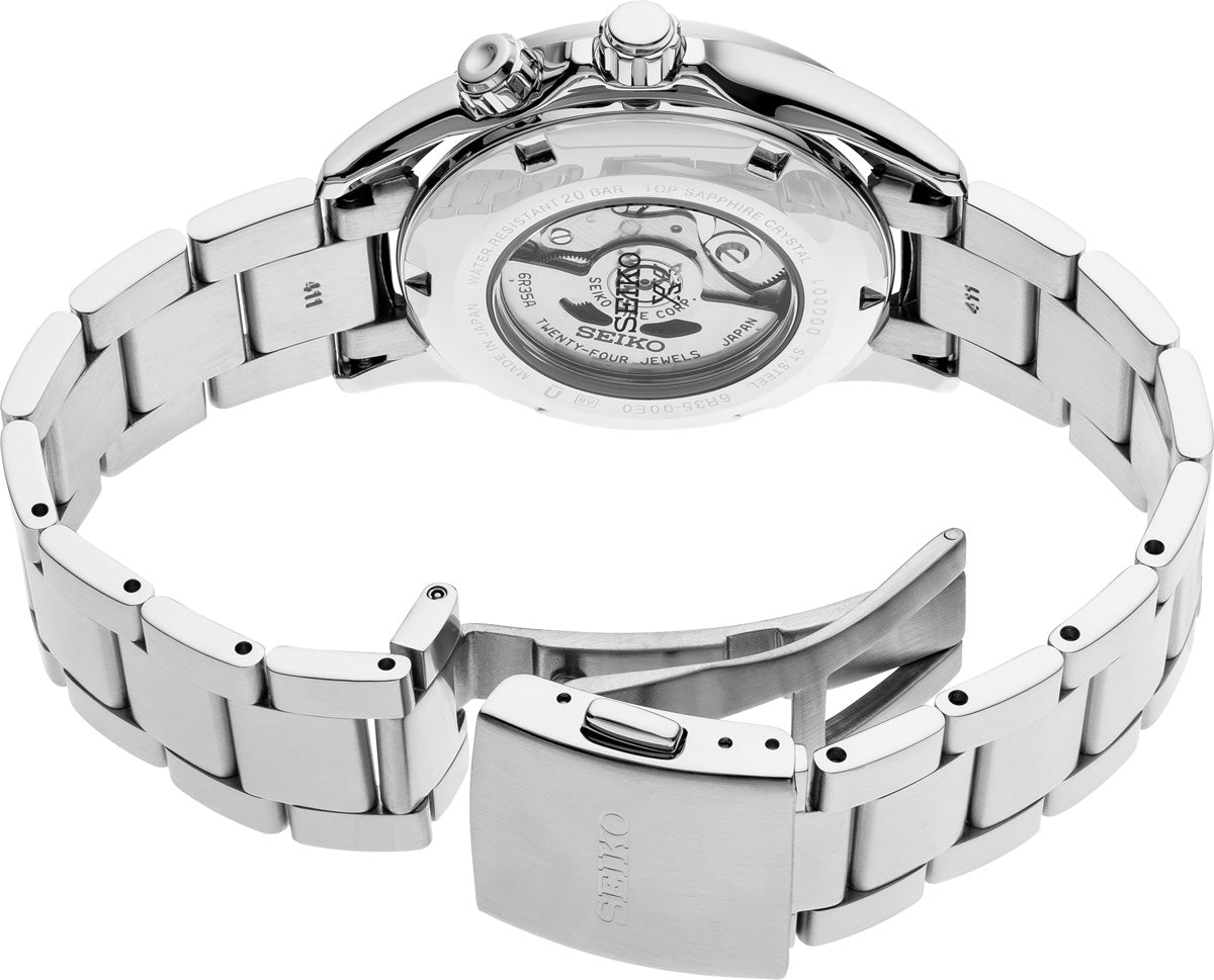SEIKO SPB117 PROSPEX ALPINIST BLACK DIAL STAINLESS STEEL WATCH