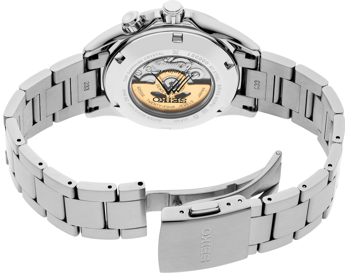 SEIKO SPB505 PROSPEX ALPINIST BLACK DIAL STAINLESS STEEL WATCH