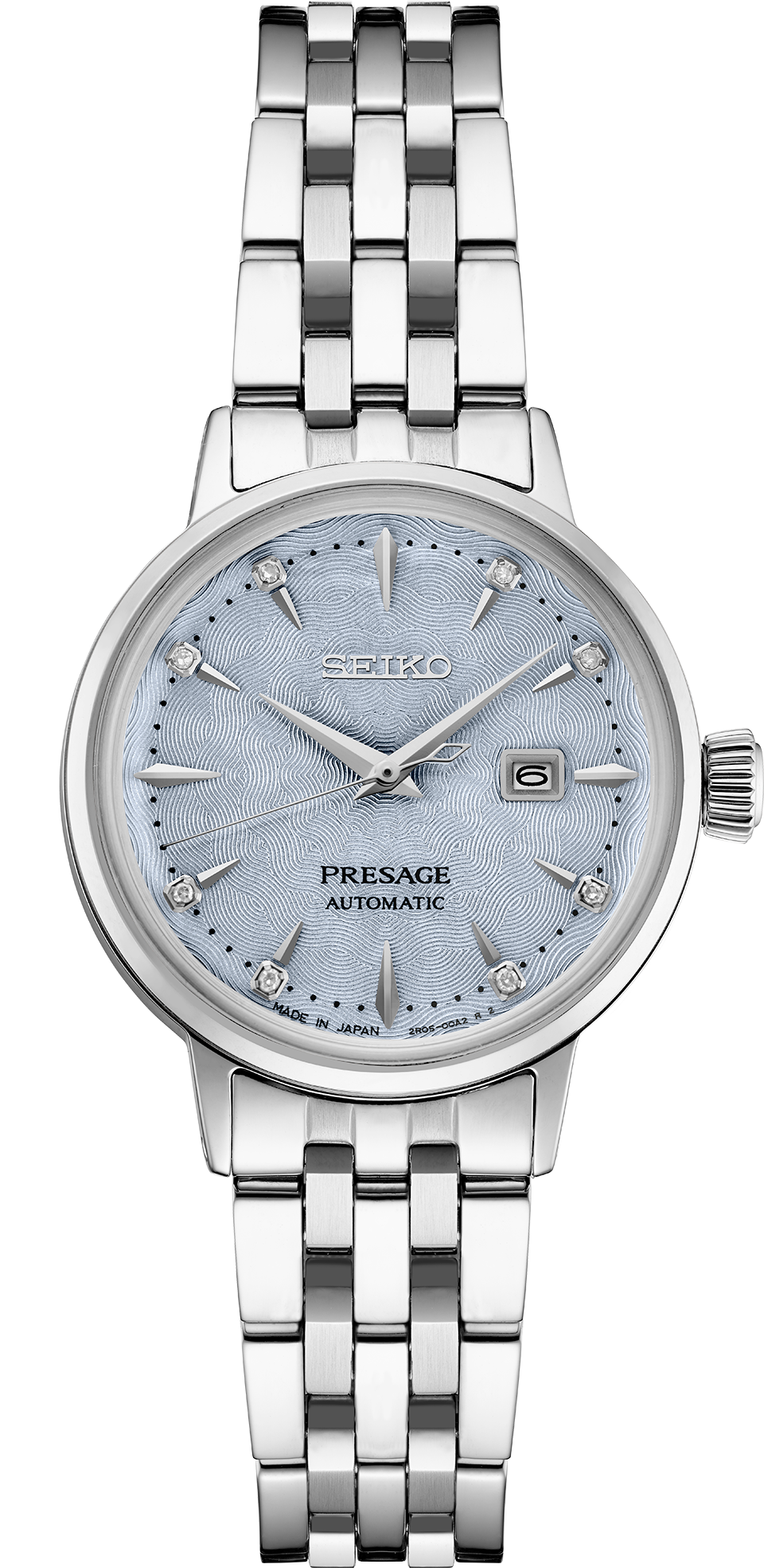 SEIKO SRE007 PRESAGE COCKTAIL TIME STAINLESS STEEL BLUE DIAL WATCH