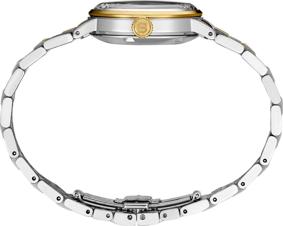 SEIKO SRE010 PRESAGE COCKTAIL TIME TWO TONE WHITE DIAL WATCH
