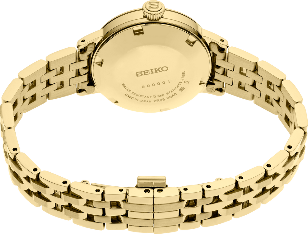 SEIKO SRE018 PRESAGE COCKTAIL TIME GOLD TONE STAINLESS STEEL WATCH