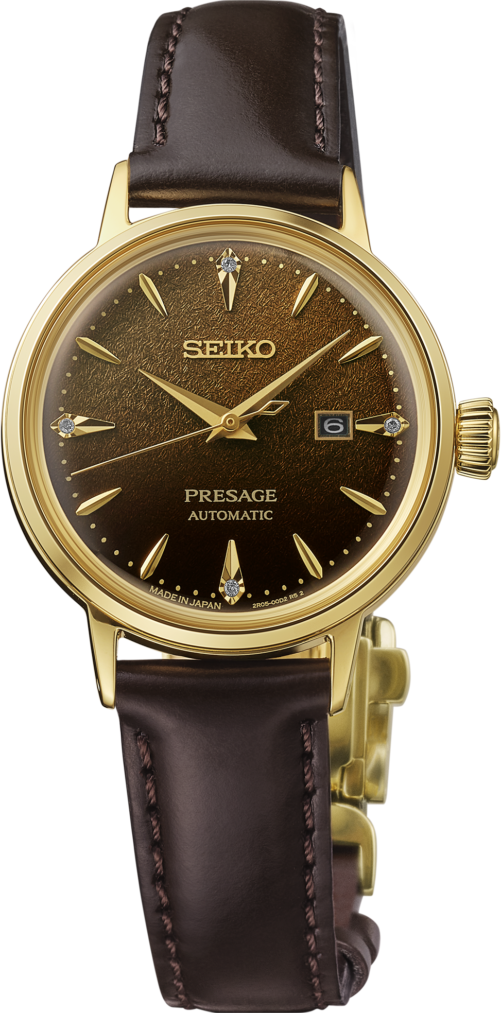 SEIKO SRE020 PRESAGE COCKTAIL TIME LEATHER BAND WATCH