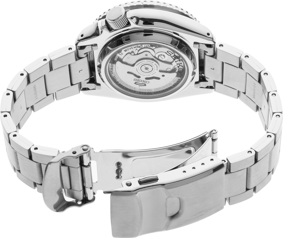 SEIKO SRPD59 5 SPORTS ORANGE DIAL STAINLESS STEEL AUTOMATIC WATCH