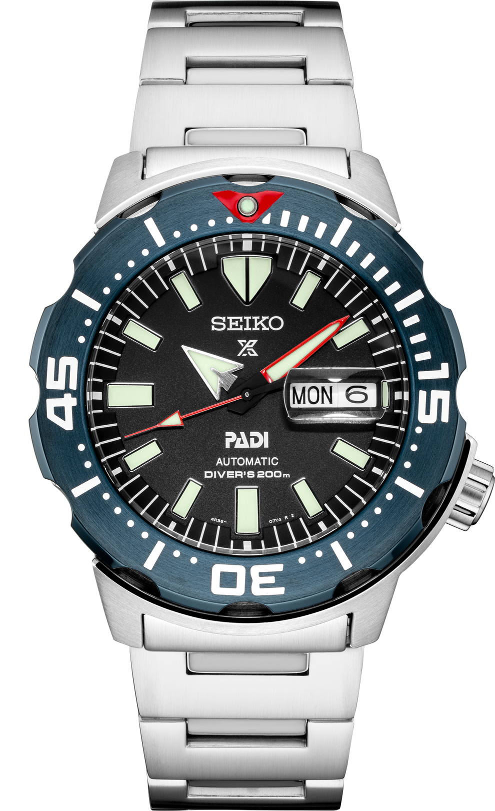 SEIKO SRPE27 PROSPEX PADI SPECIAL EDITION STAINLESS STEEL WATCH