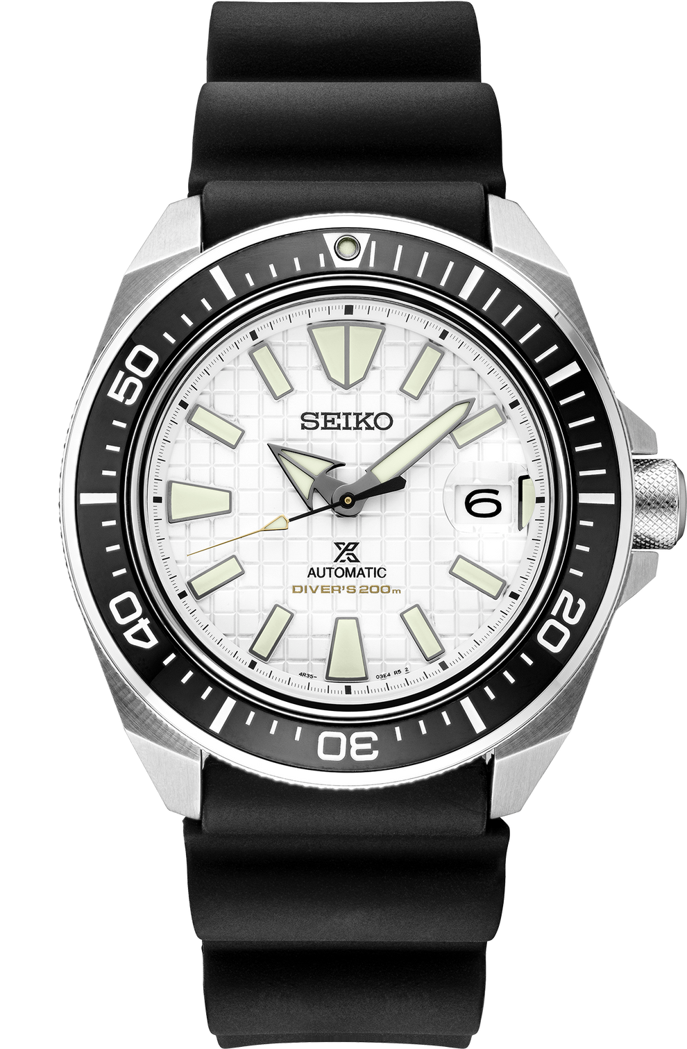 SEIKO SRPE37 PROSPEX KING SAMURAI AUTOMATIC DIVER WHITE DIAL WATCH