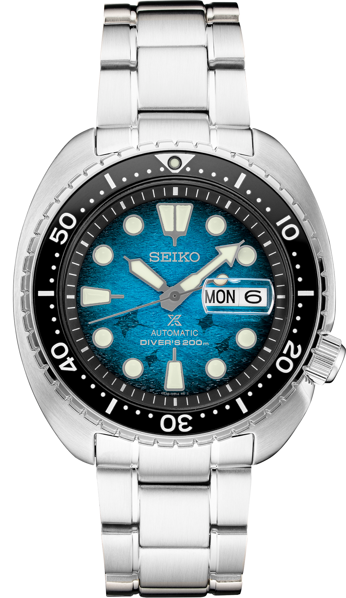 Seiko SRPE39 Automatic Turtle Stainless Steel Men's Save the Ocean Special Edition Watch