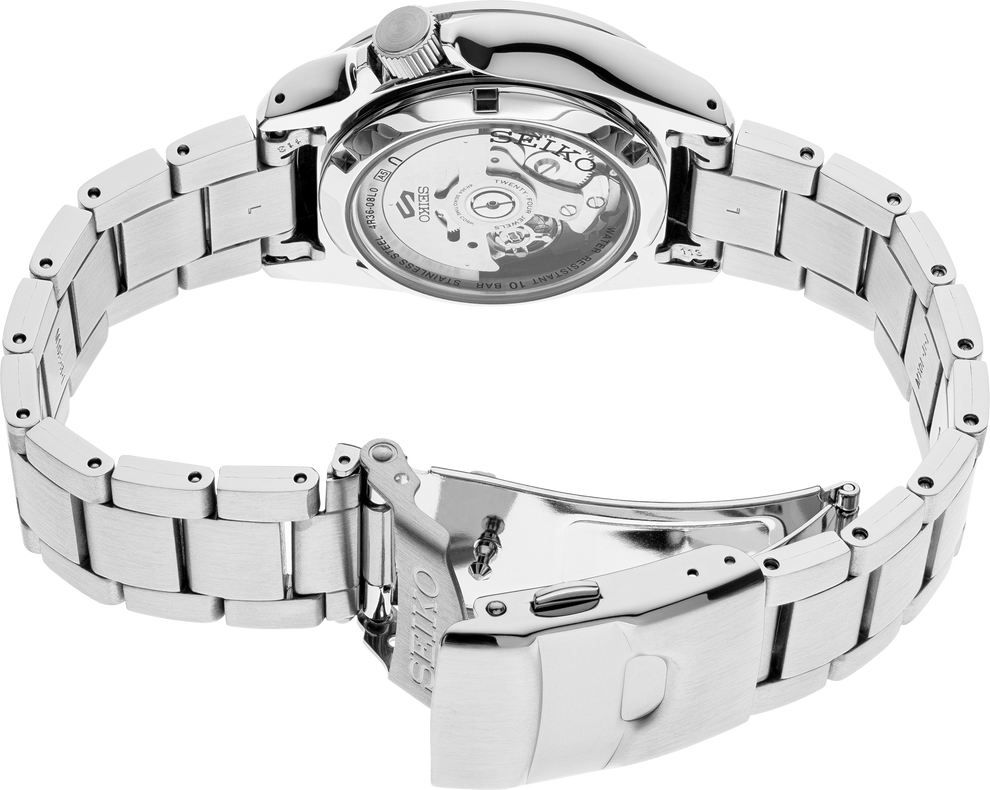 SEIKO SRPE51 5 SPORTS GRAY DIAL STAINLESS STEEL AUTOMATIC WATCH