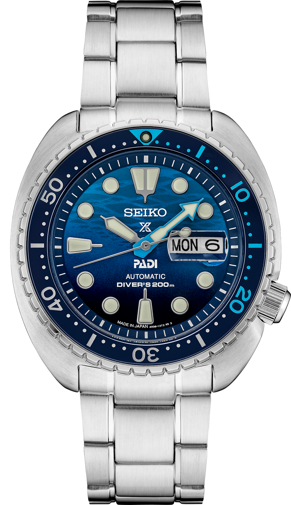SEIKO SRPK01 PROSPEX PADI SPECIAL EDITION DIVER BLUE DIAL WATCH