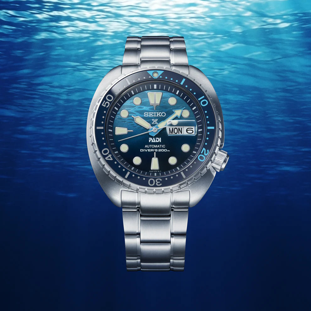 SEIKO SRPK01 PROSPEX PADI SPECIAL EDITION DIVER BLUE DIAL WATCH