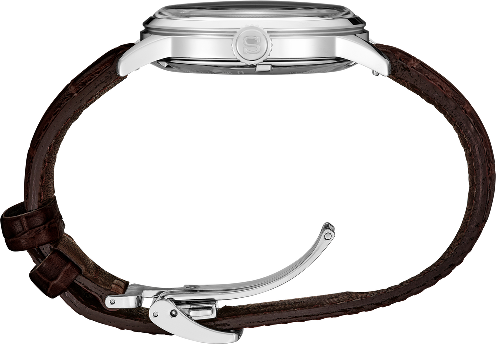 SEIKO SRPK15 PRESAGE COCKTAIL TIME BLUE DIAL LEATHER BAND WATCH