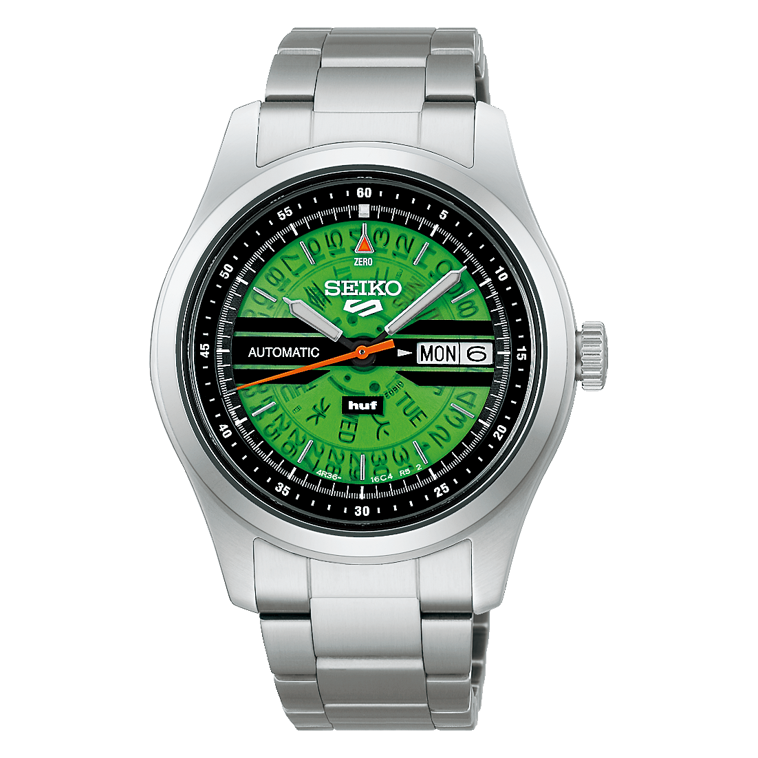 SEIKO SRPM09 5 SPORTS FEILD SERIES LIMITED EDITION HUF GREEN DIAL WATCH