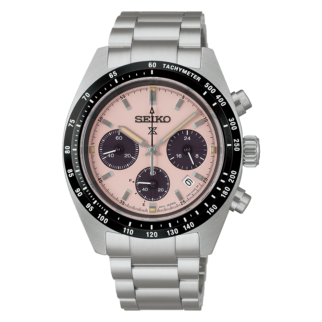 SEIKO SSC963 PROSPEX SPEEDTIMER CHRONOGRAPH SALMON DIAL WATCH