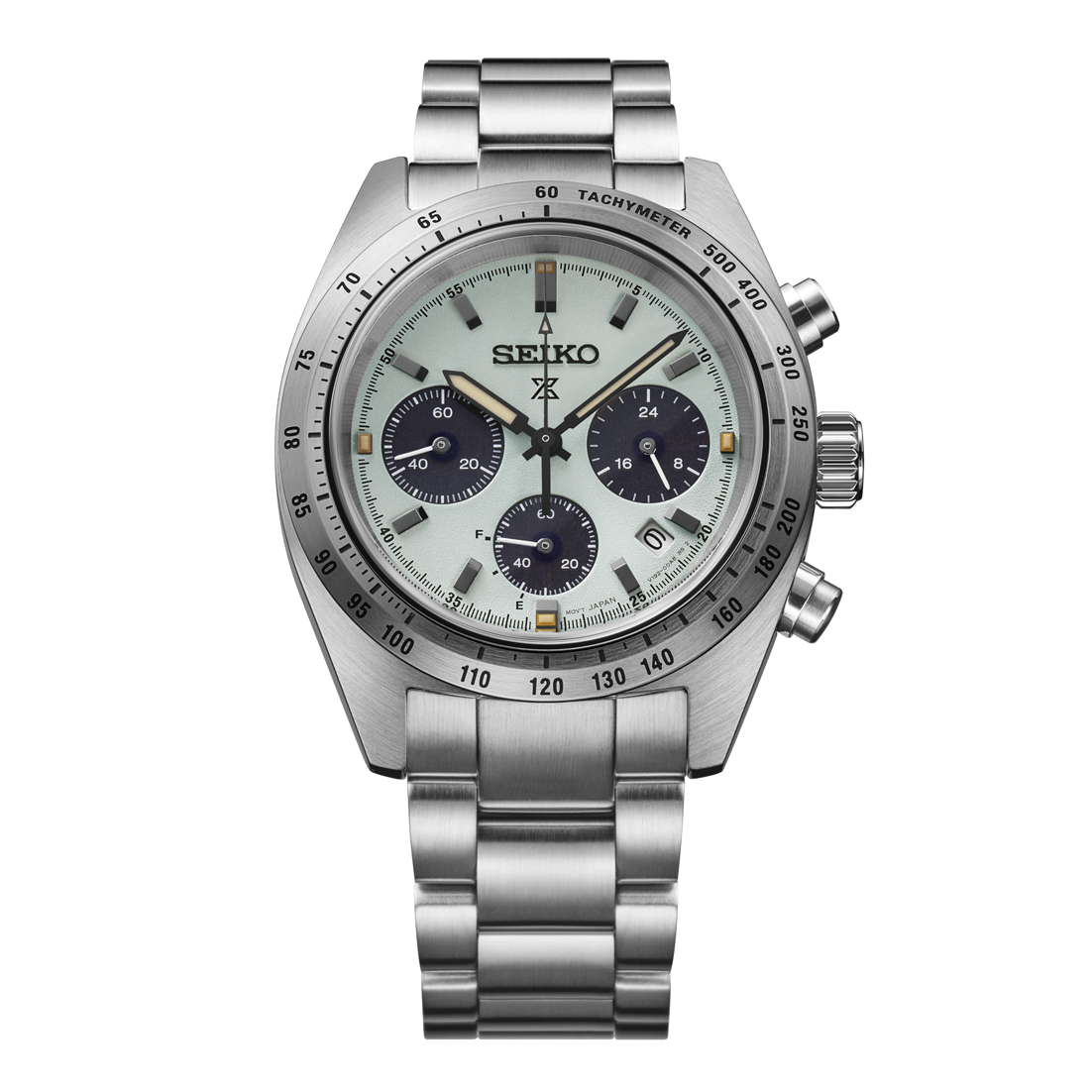 SEIKO SSC965 PROSPEX SPEEDTIMER SOLAR CHRONOGRAPH GREEN DIAL WATCH
