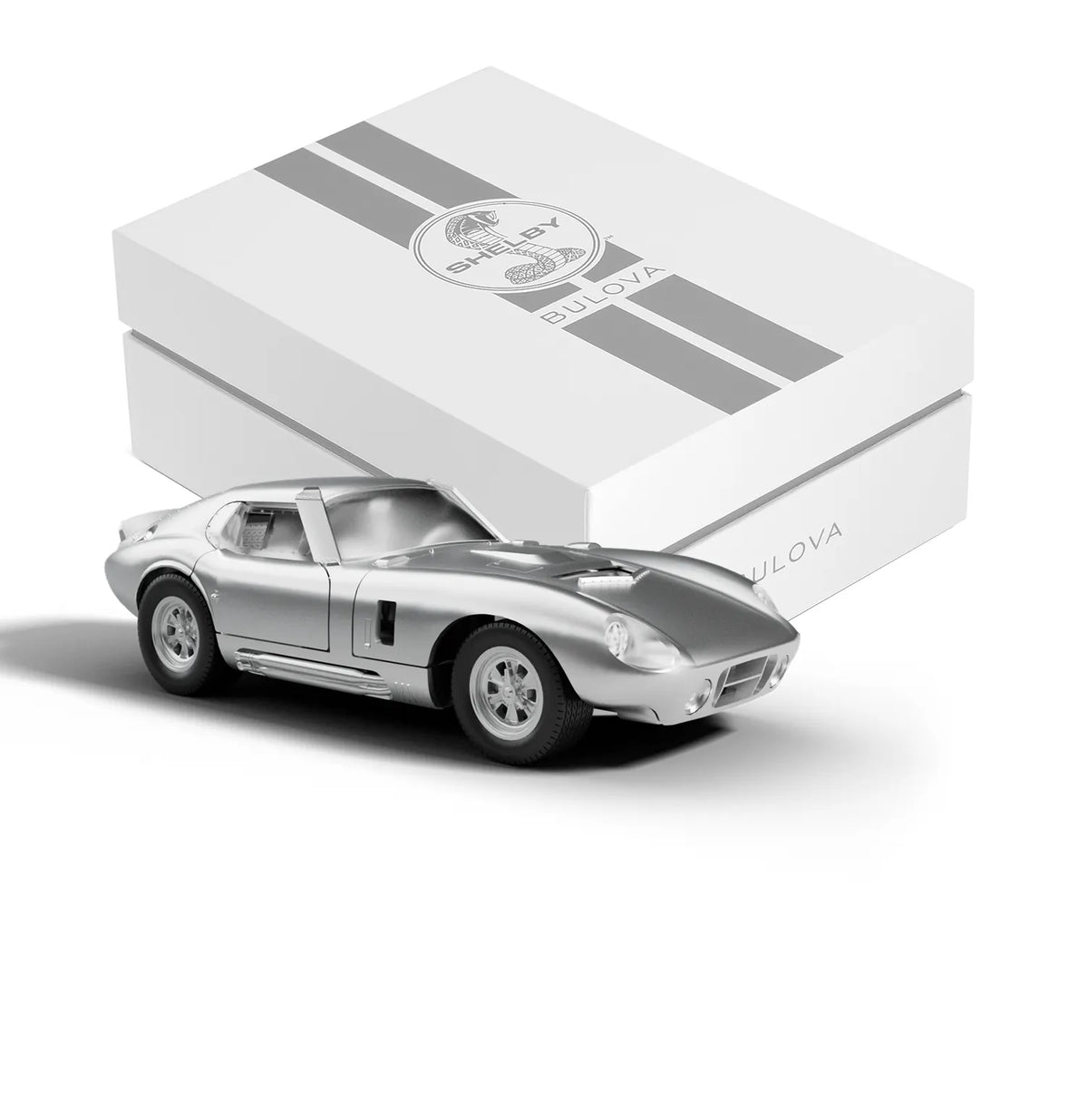 BULOVA 96K118 SHELBY® RACER CHRONOGRAPH SILVER DIAL LIMITED EDITION WATCH